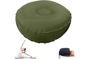 WEDUSPATY Cuscino di Meditazione, Cuscino Yoga Ultra Luce Gonfiabile Multifunzionale a Meditazione bilanciamento della Palla TPU per la Palestra del Ufficio a casa