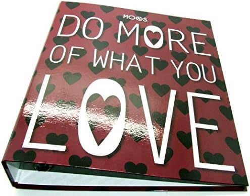 MOOS 4 Ring Binder / Folder - School / Home / Office - Filing - "Do More Of What You Love" Design