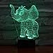 Produktbild Licht für Kinder LED-Detektorlampe 3D visuelle Nachtbeleuchtung Methacrylat-Platte Crafts 7 Farben ändern USB festliche Beleuchtung