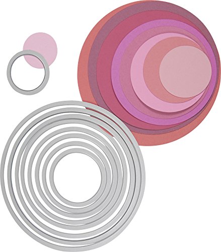 Knorr prandell 2118737551 Sizzix Framelits (die Set Circles/Kreise 8-teilig von 3 bis 10,7 cm Durchmesser) - 3
