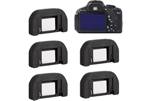 LJFEA Gummi-Augenmuschel, Sucher-Augenmuschel, Kamera-Okular für Canon EOS 300D 350D 400D 450D 500D 550D 600D 1000D 1100D 700D 100D Canon Digital Rebel Kit 5 si Xti Xs. (Schwarz)