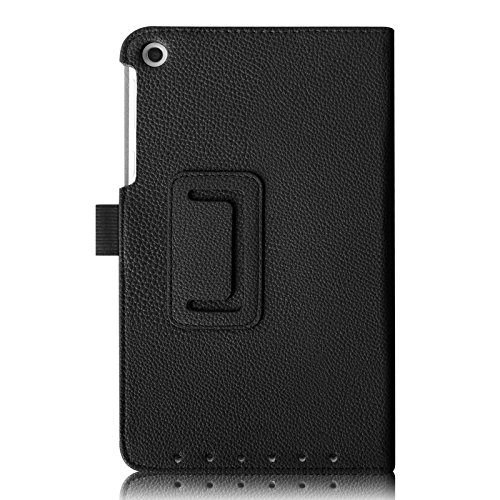Fintie Asus ME181CX Folio Hülle Case – Slim Fit Schutzhülle Cover Tasche Etui für Asus ME181CX ProSieben Entertainment Pad 20,3 cm(8 Zoll) Tablet-PC (Asus MeMO Pad 8 ME181C), Schwarz - 3