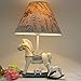 Produktbild Europäische Stil Retro Ornament warme Tischlampe Karikatur Trojan Kinder Schlafzimmer Schlafzimmer Nachttisch Lampen Hochzeit Geschenk, Harz Tischleuchte, Retro Tischlampe, Trojan Nachtlampe , Blau Weiß 40cm * 25cm * 25cm E27 * 1 (weiß)