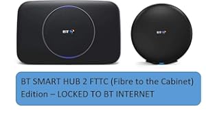 BT Smart Hub 2 and Single BT Complete Wi-Fi Disc Bundle Locked To BT Internet AC Wireless Dual Band Router DSL Modem