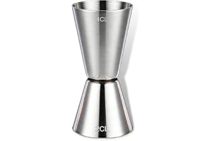 Cocktailmått 2CL 4CL – Dubbel Jigger av Rostfritt Stål, Spirituosa Mått för Gin, Whiskey, Alkohol, Högkvalitativa Bar- och Co