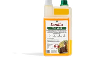EWALIA Vitamina E – Potente supporto per muscoli e vitalità, vitamina E naturale per il vostro cavallo, sviluppato con veterinari, 100% pura natura, priva di additivi, 1 l