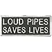 Produktbild AUFNÄHER Spruch - Loud Pipes Saves Lives - (04300) Gr. ca. 9,5cm x 4cm - Aufbügler Patches Stick Emblem Applikation - Bike Chopper Trucker Motorrad Kutte Jack