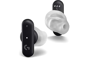 Logitech G FITS True Wireless Gaming Earbuds, Custom Moulded Fit, LIGHTSPEED + Bluetooth, Four Beamforming Microphones, PC, Mac, PS5, PS4, Mobile, Nintendo Switch - Black