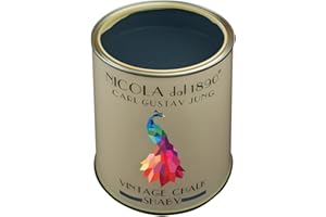 NICOLA VERNICI Vernice Vintage Chalk Shabby a Base di Acqua, per Interni ed Esterni, Aspetto Opaco, Made in Italy, Colore Carl Gustav Jung - Formato 2,5 lt
