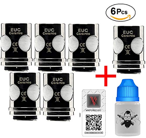 VAPORESSO Ceramic EUC SS316(?? 100% AUTENTICO ??) 0.3/0.5/0.6 ohm Resistenza per VAPORESSO Veco Tank Veco Plus Tank Tarot Nano Kit Nebula Kit (EUC Ceramic 0.3ohm)