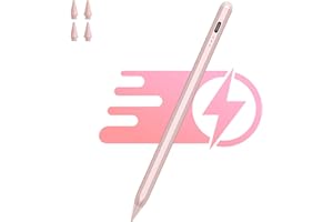 Tipao Stylus Pen for iPad Pen 5-10Mins Fast Charging, Stylus Pen Compatible with Apple Pencil for 2018-2023 iPad Drawing Writing, Anti-Palm Mis-Touch, Tilt Sensitivity, Magnetic Design (Pink)