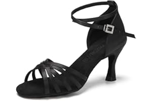 RUYBOZRY Latein Tanzschuhe Damen Satin Standard Tanzschuhe,Modell 802QB