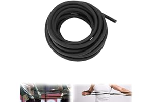 SKYPRO Tubo de látex natural de 3 metros de longitud, tubo de goma quirúrgica, diámetro interior de 2 mm de diámetro exterior de 5 mm (negro)