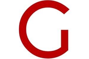 1peak Buchstaben Aufkleber, wetterfest, einzelner Buchstabe G, rot, 2cm (20mm) großgeschrieben