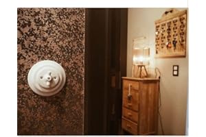 Girard Sudron Interrupteur rotatif complet à encastrer en porcelaine Blanche