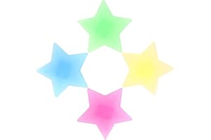 KEENSO Cuenta de radios de bicicleta, niños de colores Rueda de bicicleta de plástico Clips de cuentas de radios Bicicleta Spokey Decoración(Cuentas de estrellas 36PCS)