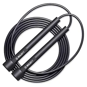 Boldfit Skipping Rope for Men and Women Jumping Rope With Adjustable Height Speed Skipping Rope for Kids, Women, Girls Rassi Jumping Men for Exercise, Gym, Sports Fitness Adjustable Jump Rope