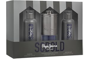 Pepe Jeans SoBold For Him Cofanetto Regalo Profumi Uomo 3 Pezzi Eau de Parfum Uomo 30ml, After Shave 60ml e Gel Doccia 60ml Set di Fragranze Legnose e Aromatiche