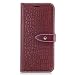 Produktbild Samsung Galaxy S8 Hülle, Chreey Premium Krokodil Leder Wallet Tasche Metall Schnalle Flip Cover Stilvoll Handyhülle Schutz Case [Weinrot]