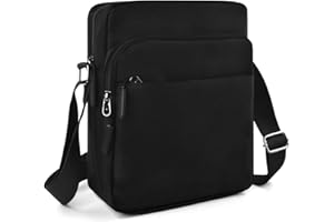 BROTOU Large Unisex Crossbody Shoulder Bag, Waterproof Chest Bag with Wide Adjustable Strap, Casual Chest Sling Bag, Travel Hiking Daypack