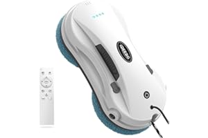 iDEEBO C200A Fensterputzroboter, Fensterroboter mit 2-Fach Sprühsystem, Automatischem Wegplanung, Mehrfachschutz, Fensterreiniger Roboter Elektrisch für Reinigung verschiedener Arten von Fenster