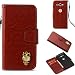 Produktbild SONY XZ2 COMPACT Hülle,Alfort SONY XZ2 COMPACT Schutzhülle, Simulations-Retro-Ledertasche Flip Wallet Lederhülle Elegant Design Premium PU Leder Hohe Qualität Tasche Case Cover Kasten Abdeckung Wallet für SONY XZ2 COMPACT Smartphone Funktion Standfunktion Unterstützte Telefone und Magnetverschluss ( Braun )