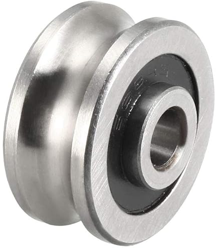 Winwill® 4 Stück 608zz U-Nut Führungsrollen – Nylon Mit Kugellager, 8x29,5x8mm, Ideal Für Schiebetüren, Schubladen & Möbel