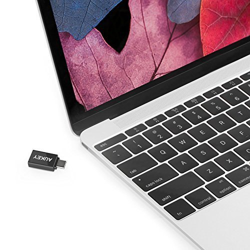 AUKEY USB C Adapter auf USB 3.0 A für Type C Geräte inklusive dem MacBook Pro 2016 , Google Chromebook Pixel , Samsung S8 / S8+ , Nokia N1 Tablet usw. - 4
