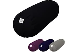 Vivezen - Traversin, rouleau de méditation, yoga - 24 x 64 cm - 4 coloris