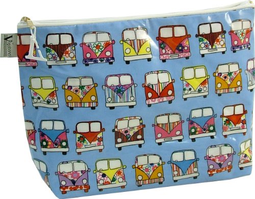 Preisvergleich Produktbild Vagabond Bags Kulturbeutel, Öltuch, Motiv Wohnmobil