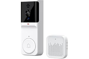 YIWEOG Smart dörrklocka kamera med ringsignal Infraröd nattsyn 2. WiFi trådlös videodörrklocka TY APP videosamtal 2-vägs ljud lång överföring för villa hemma kontor lägenhet dörrbruk
