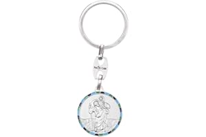 Fritz Cox® Porte-clés Christophorus mosaïque Bleue