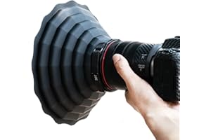 JJC Anti Reflex Silikon Gegenlichtblende für Canon Nikon Sony DSLR-Kameraobjektiv, Außendurchmesser 73 mm ~ 88 mm, Glasfenster Fotografie Zubehör Faltbare Gegenlichtblende Gegenlichtschutz