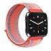 Produktbild Bescita Mode Elegant Herren Damen Armband, Leichte Woven Nylon Armband Gewebte Verstellbarer Bügel Streifen Wasserdicht Magic Sticker Handgelenk für Fitbit Versa (A)