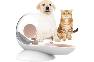 OldPAPA Distributeur d'eau pour Chien, Abreuvoir à gravité pour Chat, Forme d'escargot, Fontaine d'eau pour Chat Automatique, Distributeur de Bol d'eau pour Chien - Niveau d'eau Facile à Voir