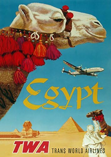 Vintage Travel Egypt Print Upto A1. Available Framed.