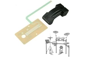 QIC Sheet Sensor Stellmotor Pedal für Roland Drum FD-8 TD-1 Hi Hat Pedal Gummi Teilschaltung TD4 9 11 15 17 Drum Zubehör (Pedalgummi + Blechsensor)