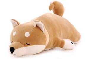 Fortuning's JDS Shiba Inu Plüschtier Hund Kuscheltier Hund Plüsch Umarmt Kissen Tierform Hund Plüschtier Shiba Inu Stofftier Kissen Spielzeug Plüschtier für Kinder Erwachsene Geschenk 21,6 Zoll