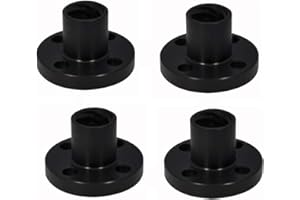 AONELAS 4-Pack Silent T8 Lead Screw POM nut 8mm Lead Tr8x8 Acme Thread Screw Nuts Replacing Brass nut for 3D Printer Z Axis, CNC (2mm Pitch 8mm Lead)