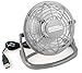 Produktbild mumbi USB Ventilator - Mini Fan für den Schreibtisch mit An/Aus-Schalter, grau