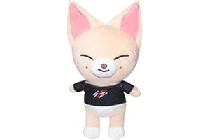FISAPBXC Stray Kids Cute Plush Doll, Soft Stray Plush, Stuffed Cushion, Soft Animal Toy, Stray Fox Decoration Figure Plush Gift for Kids Girls Boys Friends Birthday Party.