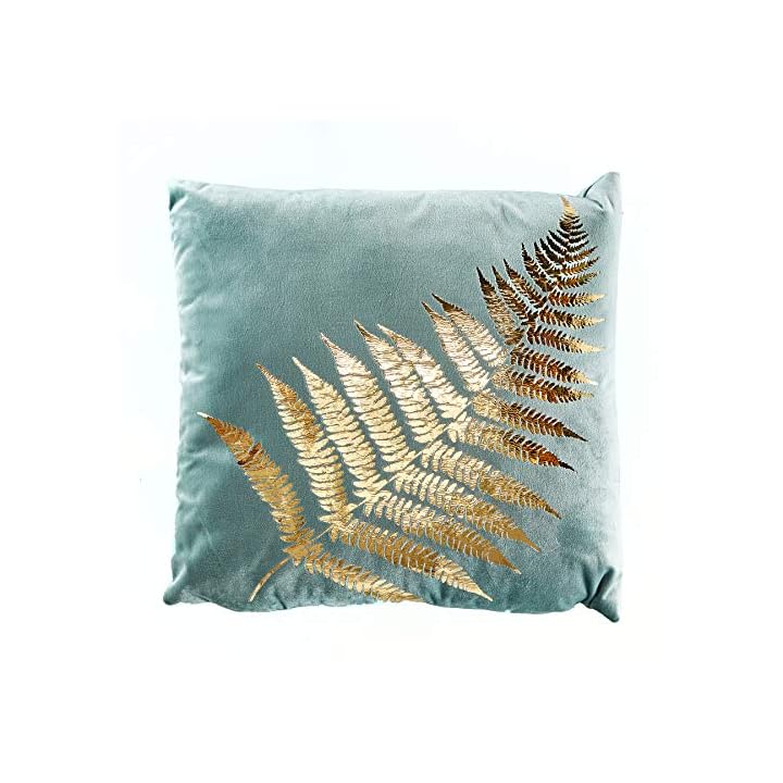 Invicta Interior Elegantes Samtkissen 40x40cm Mint mit goldenem