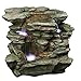 Produktbild Alpine win676 Rock Wasserfall mit LED Licht, Weiß