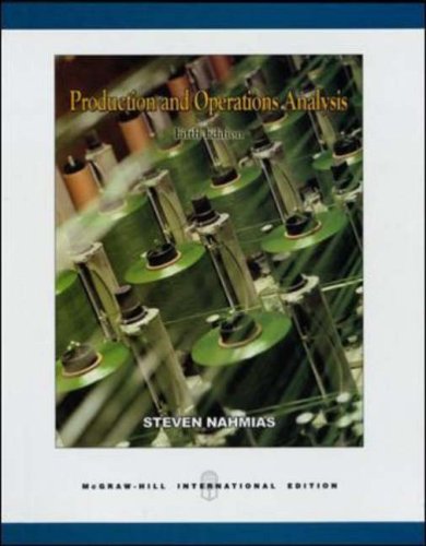 Production & Operations Analysis