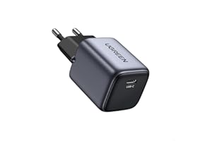 UGREEN Nexode 30W Chargeur USB C Rapide iPhone GaN Prise Secteur Compatible avec iPhone 17 Pro Max Air 16 15 14 13 12 Plus Pixel 9 8 Pro 7a Galaxy S25 S24 S23 S22 A56 A16 A06 iPad MacBook Air (Gris)