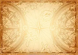 Canvas Art Flat Lay Flatlay Map Photography Backdrop Background for Food Jewelry Cosmetics Small Product Photo Pros 2x3Fit (Old Map)