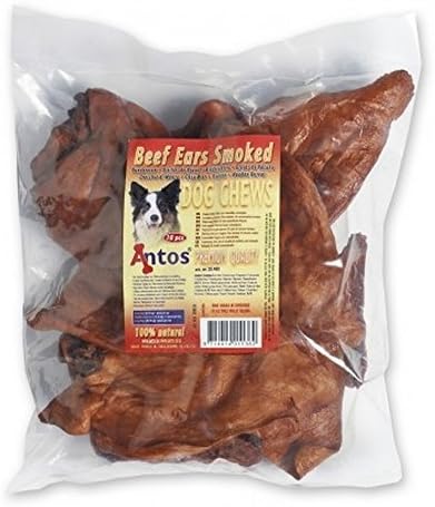 Antos Limited Smoked Beef Ears (Pack Of 10) (Pack Of 10) (Brown)
