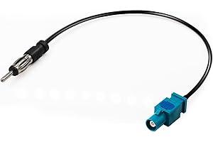 TUOLNK Fakra do Din uniwersalny samochód Stereo FM Radio Antena Adapter Kabel Fakra Z Wtyczka Kabel DIN Wtyczka do samochodu Stereo Audio HD Radio Head Unit CD Media Player Odbiornik 12 cali