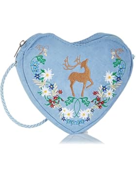 Alpenflüstern Hirsch & Blumenranke DTA02600060 Damen Umhängetaschen 19x17x2 cm (B x H x T)