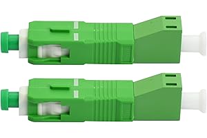 Aomhrek Glasfaser Adapter Optical Device Tools for Digital Communications LC Female to SC Male Hybrid Flange Singlemode 9/125 SM Fibre Optic Adapter Connector